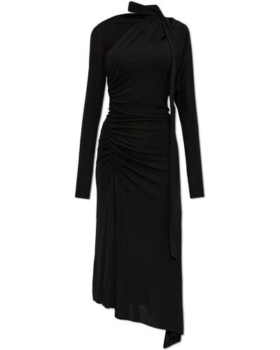 Victoria Beckham Draped Dress, - Black