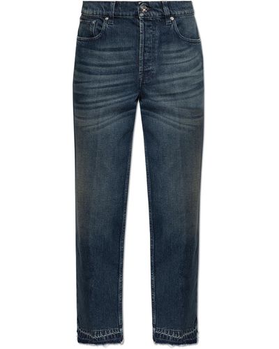 Lanvin Jeans With A 'vintage' Effect, - Blue