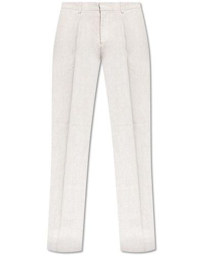 MISBHV Linen Trousers, - White