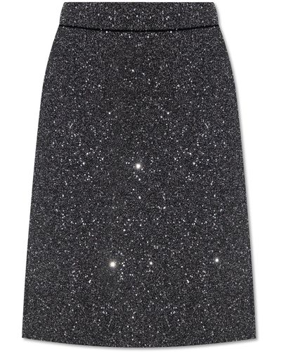 Gucci Sequin Skirt, - Black