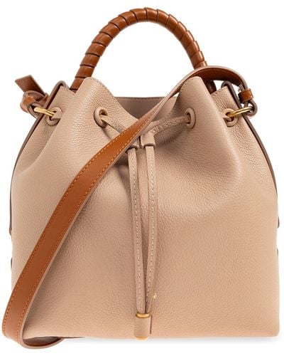 Chloé 'marcie' Bucket Bag, - Natural