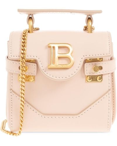 Balmain 'b-buzz Mini' Shoulder Bag, - Natural
