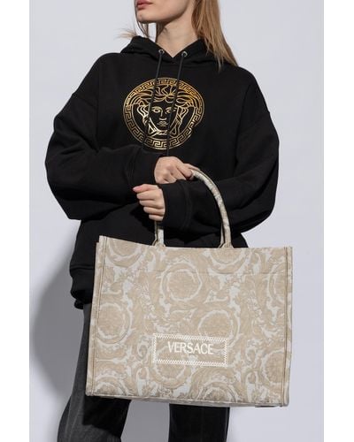 Versace ‘Athena Large’ Shopper Bag - White