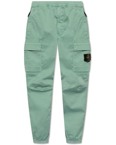 Stone Island Cargo Trousers, - Green