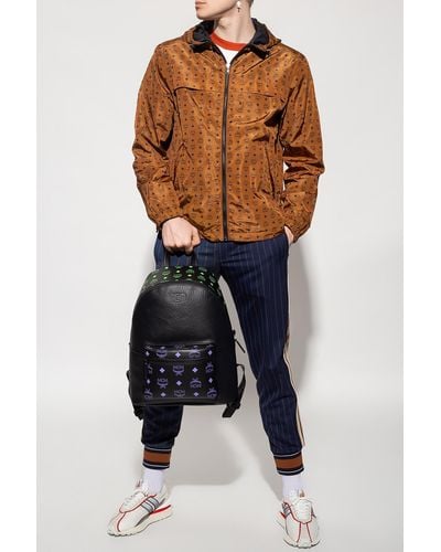 MCM Jacket With Logo - Brown
