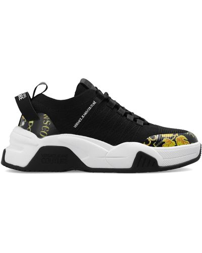 Versace Jeans Couture Patterned Trainers - Black