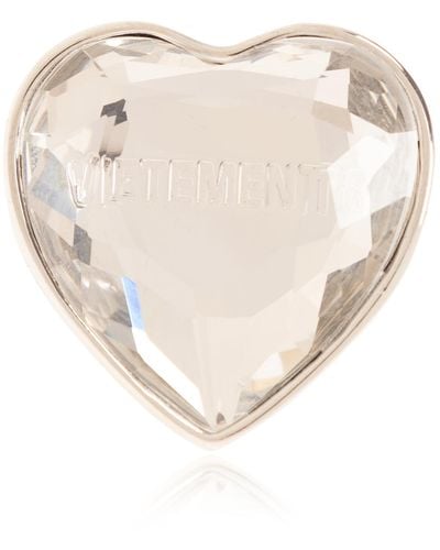 Vetements Heart-shaped Ring, - White
