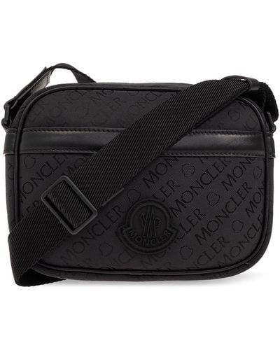 Moncler Shoulder Bag With Monogram, - Black