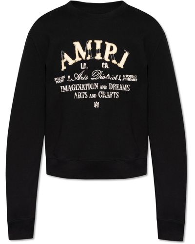 Amiri Sweatshirt With Logo, - Black