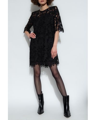 Munthe ‘Lisol’ Lace Dress - Black