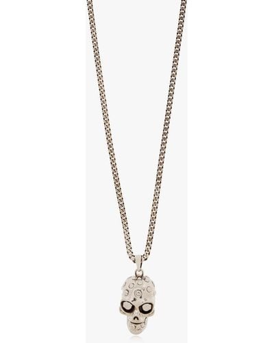 Alexander McQueen Brass Necklace - White