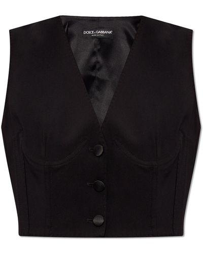 Dolce & Gabbana Double-breasted Blazer, - Black