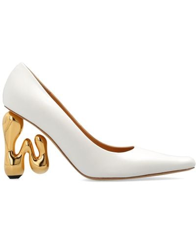 JW Anderson Court Shoes With Logo - White