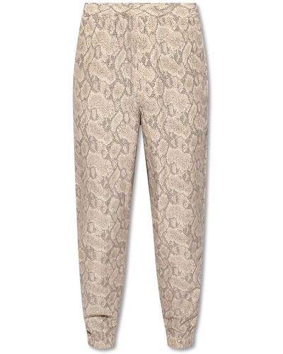 KENZO Loose-fitting Trousers - Natural