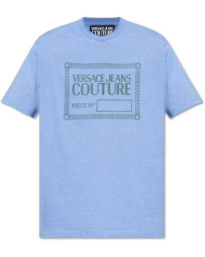 Versace Printed T-shirt - Blue