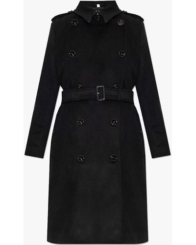 Burberry Kensington Cashmere Coat - Black