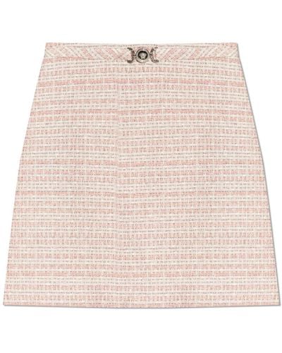 Versace Tweed Skirt - Natural