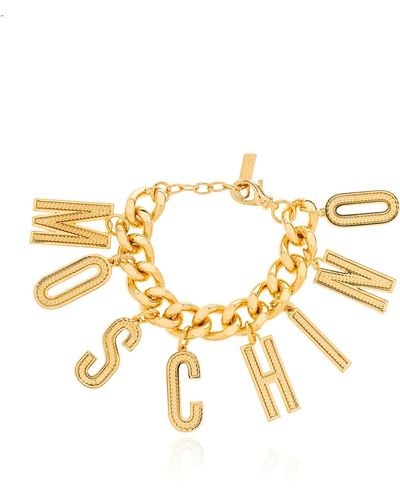 Moschino Bracelet With Charms, - Metallic