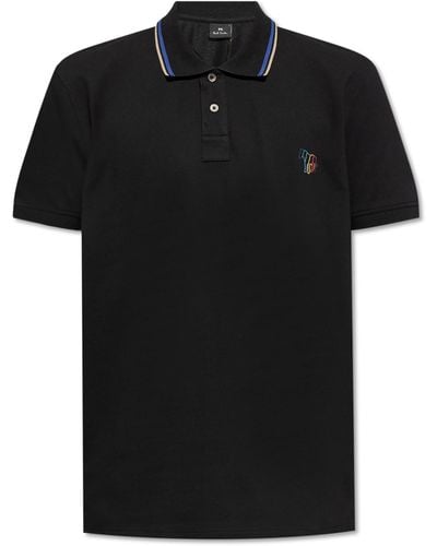 PS by Paul Smith Polo With Logo, - Black