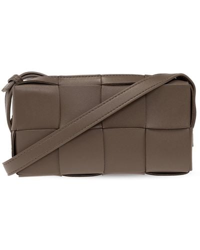 Bottega Veneta ‘Cassette Mini’ Shoulder Bag - Brown
