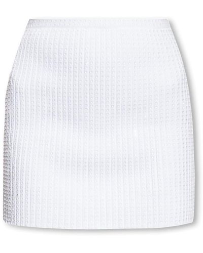 Alexander Wang Skirt With Crystals - White