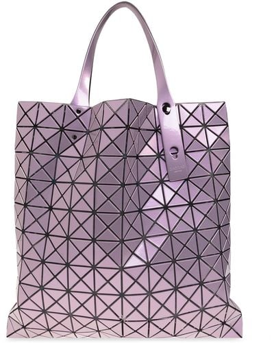 Bao Bao Issey Miyake Shopper Bag With Geometric Pattern - Purple