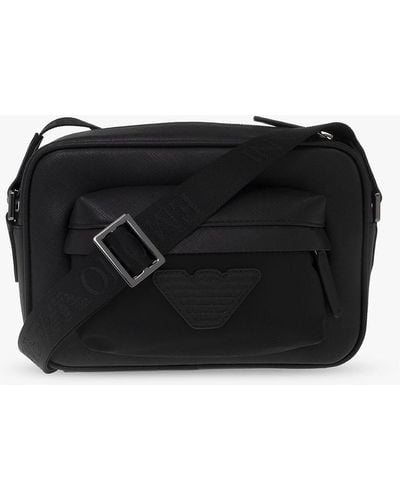 Emporio Armani Shoulder Bag From The 'sustainable' Collection, - Black