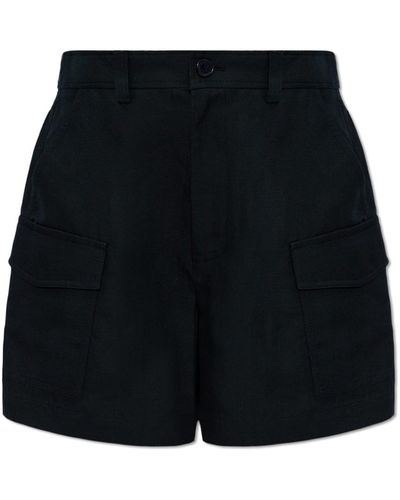 Woolrich High-Waisted Shorts - Black