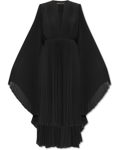 Balenciaga Pleated Dress - Black