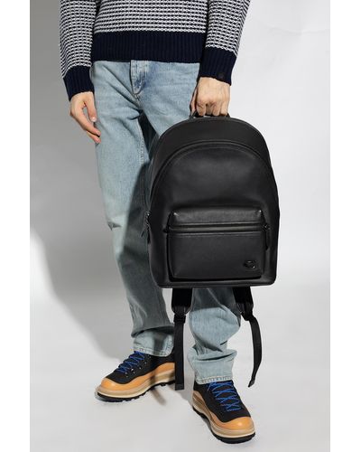 COACH Backpack With Logo - Black