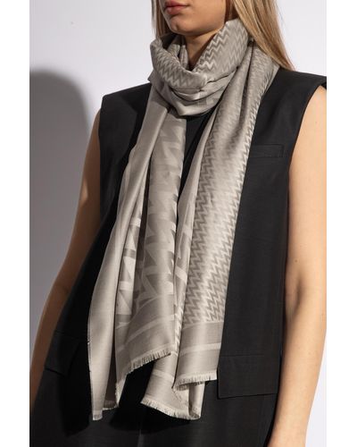 Lanvin Scarf With Raw Finish - Brown