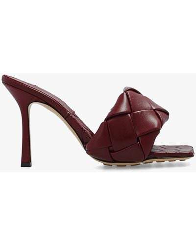 Bottega Veneta Burgundy 'lido' Mules - Brown