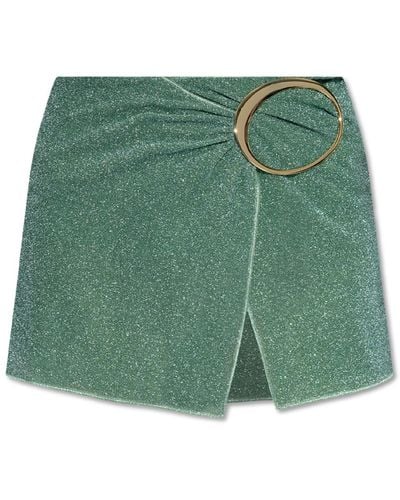 Oséree Skirt With Lurex Thread, - Green