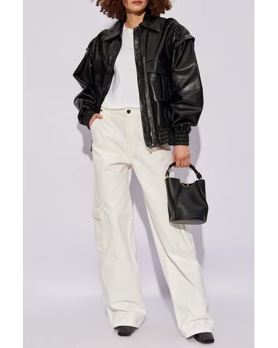 The Mannei 'turku' Leather Jacket, - Black