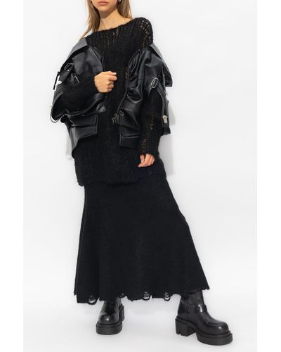 Junya Watanabe Synthetic Leather Jacket - Black