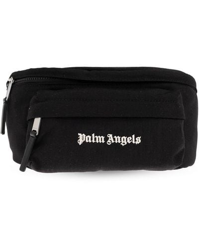 Palm Angels Belt Bag With Logo, - Black
