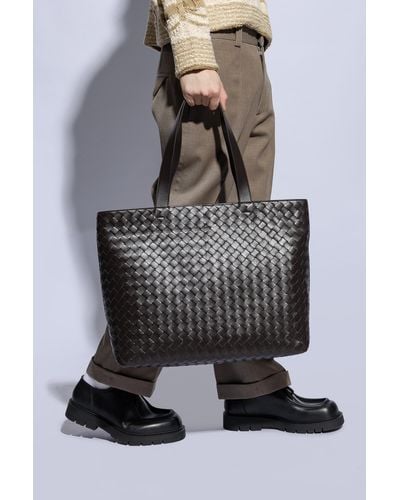 Bottega Veneta ‘Avenue Large’ Shopper Bag - Gray