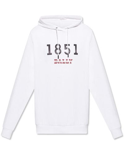 Bally Hoodie With Logo - White