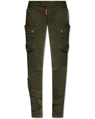DSquared² Patched Pants, - Green