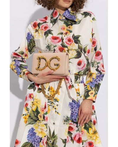 Dolce & Gabbana 'dg Girls' Shoulder Bag, - Natural