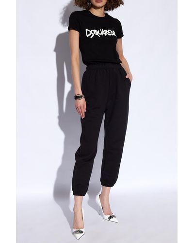 DSquared² Sweatpants With Logo, - Black