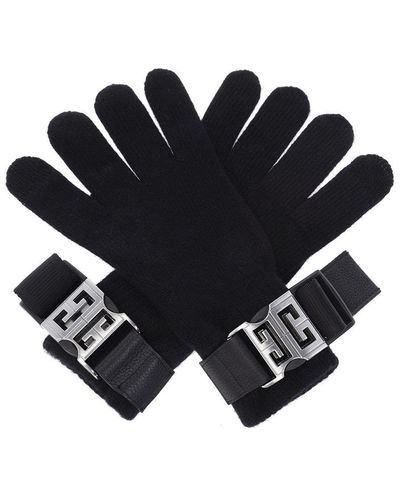 Givenchy Gloves With 4g Buckle - Black