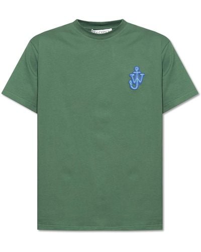 JW Anderson T-shirt With Logo, - Green