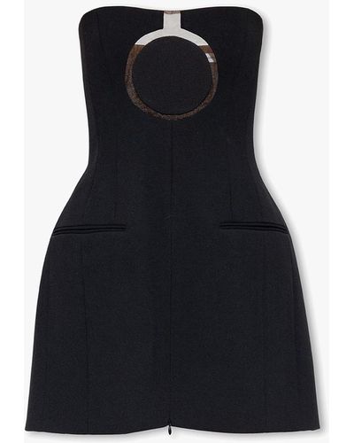 Ferragamo Strapless Mini Dress - Black
