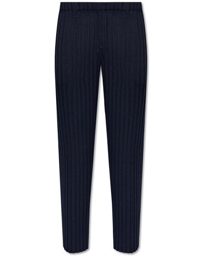 Homme Plissé Issey Miyake Pleated Trousers By - Blue
