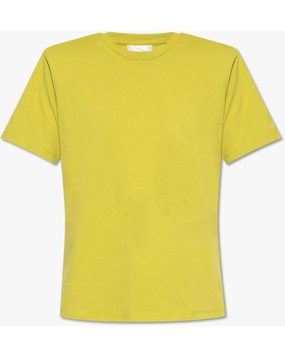 Gestuz ‘Jorygz’ T-Shirt With Logo, ' - Yellow