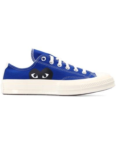 COMME DES GARÇONS PLAY Comme Des Garçons Play X Converse 70s Canvas Low-top Sneakers - Blue