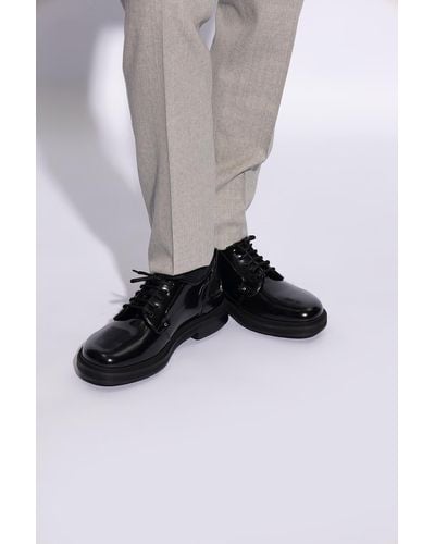 Ami Paris 'anatomical Toe' Derby Shoes, - Black
