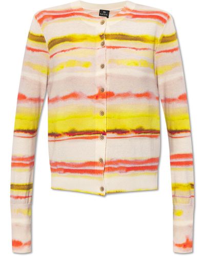 PS by Paul Smith Cotton Cardigan, - Yellow