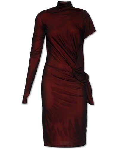 Maison Margiela Asymmetrical Dress, - Red